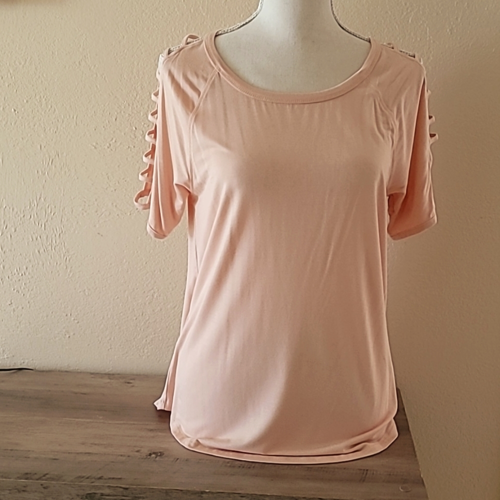 NWT Open Shoulder Cut Out Top